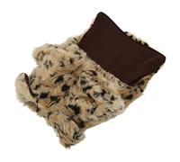 Tnfeeon Chaleco Cálido para Perros, Chaqueta de Felpa con Estampado de Leopardo, Tela Suave para Climas Fríos, S a XL, Aventuras Al Aire Libre, para el Invierno (M)