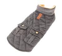 Tnfeeon Chaqueta Cálida para Perros, Abrigo de Invierno de Franela y Poliéster con Forro Acolchado, Ajuste Cómodo y Cómodo para Perros Medianos como Dachshund Labrador (S)