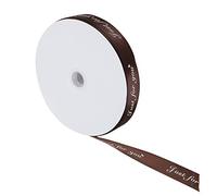 Tnfeeon Cinta de Raso con Patrón de Letras de 100 Yardas, Cinta Impresa Just for You de 1 Pulgada de Ancho, Perfecta para Envolver Regalos, Manualidades y Decoración (Café)