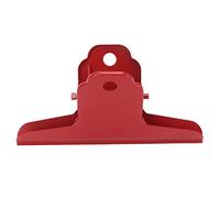 Tnfeeon Clip de Carpeta de Metal, Clips de Bulldog de Gran Tamaño Clips de Bisagra Clips de Carpeta de Dinero de Papel para Fotos Mapas Dibujos(Rojo)