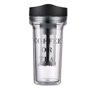 Tnfeeon Coffee Concentrado Cervecería Fría café Cervecería Fría Portátil 14.20 Ooz Camino Freed Brew Coffee Té Botella Helada Taza de café Helado con Filtro de Tapa Fría