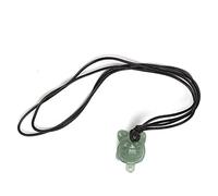 Tnfeeon Colgante de Cristal de Cabeza de Lobo de Fluorita, Mejora la Creatividad y la Energía Positiva, Cordón Ajustable para un Uso Cómodo, Diseño único para Eventos Informales y Formales,