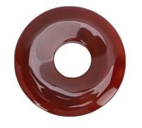 Tnfeeon Colgante de Piedra de Cristal Natural para Hacer Joyas, Suministros con Forma de Colgante para Collar, Manualidades y de Cumpleaños de Vacaciones, Cuentas de Cristal de Donut