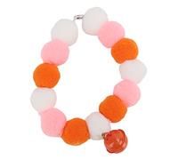 Tnfeeon Collar de Felpa para Gatos, Calentador de Cuello Suave para Invierno para Gatos y Perros Pequeños, Diseño de Pompón Elástico Que Garantiza Comodidad Durante los Paseos en Climas Fríos (M)