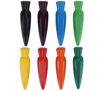 Tnfeeon Coloros de 8 Colores, Forma de Rábano, Buen Colorante de Agua Lavable para Niños que Pintan Crayones, Colores Brillantes, Se Pueden Lavar, No Manos Sucias