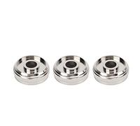 Tnfeeon Conchana de la Válvula de Trompeta de Metal superior: Mejora la Precisión de la Llave para el Jugador Thrump - 3 Pistón de Tornillo Plateado (Top Cover OE: 5615Q0)