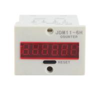 Tnfeeon Contador de Pantalla Digital Digital LED - 6 Dígitos sin Medidor de Voltaje - Adecuado para Varios Interruptores y Facturas Facturas (AC/DC12V)