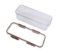 Tnfeeon Contenedor de Plástico Grande de 12,6 Pulgadas, Apilable, Transparente, para Organización de Despensa, para Productos Secos, Harina, Arroz, Cereales, Pasta, Almacenamiento Hermético de