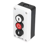 Tnfeeon Control de Interruptor Momentáneo, Botón de Parada hacia Arriba y hacia Abajo con Recuperación Automática con Protección IP32 y Clasificación de 400 V para Operaciones de Cabrestante de Grúa