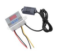 Tnfeeon Controlador de Interruptor de Higrómetro Digital Sensor de Humedad de Alta Precisión 0~99% HR para la Logística de Almacén de la Oficina (220V)