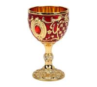 Tnfeeon Copas y Cálices Tazas Apto para Alimentos Resistente Pequeño Grabado Copa de Licor de Vino para Bodas de Buda Decoración del Hogar Bendiciones Novedad Ceremonial Cáliz Vintage Copa Medieval