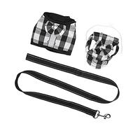 Tnfeeon Correa de Arnés para Cerdos, Vestido de Chaleco de Poliéster Petit Pig con Correa y Gorra para Caminar con Seguridad para Mascotas, Se Adapta a Cerdos Pequeños, Conejos y Cobayas (GXBD07