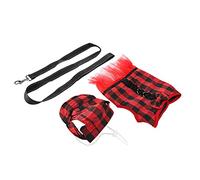 Tnfeeon Correa de Arnés para Cerdos, Vestido de Chaleco de Poliéster Petit Pig con Correa y Gorra para Caminar con Seguridad para Mascotas, Se Adapta a Cerdos Pequeños, Conejos y Cobayas (GXBD03
