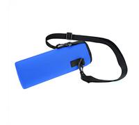 Tnfeeon Cubierta de Botella 1000 Ml Portador de Botellas Agua Neopreno con Correa, Aislamiento Calor para Viajar, Protector Hervidor Hervidor (Blue)