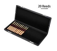 Tnfeeon Cubierta de Cañas de Oboe de Madera con Cubierta de Cuero PU -, Elegante, Transpirable - 10/12/20pcs - Negro - para Oboe -tusiasts (10PCS) (12 Paquetes) (20PCS)