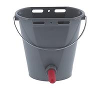 Tnfeeon Cubo de Alimentación de Leche de Plástico de 8L, Equipo de Alimentación de Leche de Cordero de Alta Capacidad de 3 Pezones para Uso en Ganado (para bovinos)