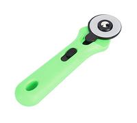 Tnfeeon Cuchillo Cortador Redondo de 45 Mm, Cortador de Tela con Ergonómico de Plástico, Hoja Rodante Precisa, Agarre Cómodo, Corte Eficiente para Coser Tela para Acolchar, Papel y Cuero (GREEN)