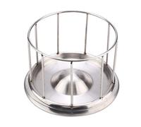 Tnfeeon Cuenco de Acero Inoxidable para Tortugas, Plato de Alimentación Duradero para Tortugas, Dispensador de Agua y Alimentos de Borde Liso para Reptiles de 5,5 a 7, Pulgadas (S)