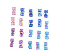 Tnfeeon Cuerda para el Pelo con Lazo para Mascotas, Cabeza de Flor Suave de Poliéster para Perros Pequeños y Conejos