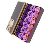 Tnfeeon de Rosas, Hecho a Mano, Caja de Regalo Romántica con 18 Flores de para Ocasiones Especiales