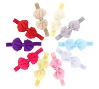 Tnfeeon Diadema para bebé de 10 Uds, Accesorios para el Cabello con Lazo Elástico de Tela Suave y Colorida para Niños Pequeños, Perfecto para Fiestas y Uso Diario