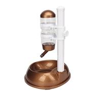 Tnfeeon Dispensador de Agua de Pie para Mascotas, Cuenco, Botella, Dispensador de Pie, Desmontable, Multifunción, para Perros, Alimentación Automática de Agua y Alimentos