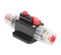 Tnfeeon Disyuntor de Reinicio Manual 12 V 24 V 100 A Portafusibles Reiniciable Térmico, Protección contra Sobrecarga de Reinicio Automático, Terminal de Tornillo de Montaje en Superficie para Audio