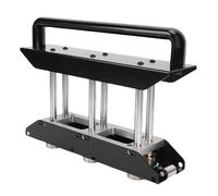 Tnfeeon Dobladora de Láminas de Metal Herramienta de Acero Ajustable para Techos con 3 Estaciones Curvas Hojas de 5/8 a 4 Pulgadas Compacto 12.6x3.7x9.8 Pulgadas Se Adapta a Talleres Pequeños