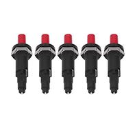 Tnfeeon Encendedor Piezoeléctrico, 5 uds., Encendido por Chispa Piezoeléctrica, 1 Salida, 2 Chispas, Carcasa de PP, Botón Pulsador, Encendedores de Parrilla para Cocinar Al Aire Libre