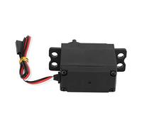Tnfeeon Engranaje de Servomotor Negro, Engranajes de Metal de Aleación para Barcos RC, Alto par 10,63 Kg/cm, Máquinas de Cuerda y Juguetes Modelo