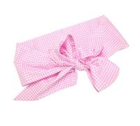 Tnfeeon Envoltura de Algodón para bebé, Tela Suave, Patrón de Cuadros con Lazo Grande, 72,4 por 5,5 Pulgadas, para Sesiones Fotográficas de Recién Nacidos y Envoltura de Maternidad, Uso Durante Todo