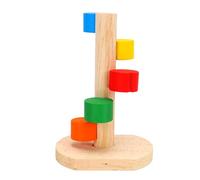 Tnfeeon Escalera de Escalada para Hámster de Madera, Juguete, Jaula para Animales Pequeños, Accesorio, Ejercicio de Entrenamiento con Cuidado de los Dientes, Seguro para Cobayas,