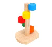 Tnfeeon Escalera de Juguete para Animales Pequeños, Accesorio para Jaula, Ejercicio de Entrenamiento con Cuidado de los Dientes, Seguro para Cobayas, Ardillas, Hámsteres Enanos, Hámster de Madera,