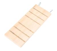 Tnfeeon Escalera de Madera para Hámster, Plataforma para Animales Pequeños, Tabla de Descanso de Madera Natural para Ejercicios de Escalada, 6,3 X 2,8 X 0,4 Pulgadas, Ajuste Compacto en Jaulas
