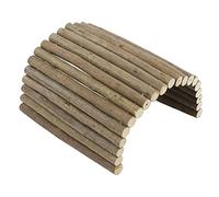 Tnfeeon Escondite de Madera para Animales Pequeños, Túnel Flexible para Conejillo de Indias, Juguete para Masticar Natural, 8 * 16 Pulgadas para Hámsteres y Conejos (20 * 30CM)