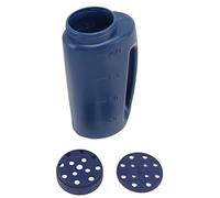 Tnfeeon Esparcidor de Mano Esparcidor de Mano Multiusos para Nieve Hielo, Fertilizante Semilla de Hierba Cultivo Esparcimiento Sal Olla de Siembra (Azul)