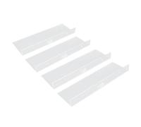 Tnfeeon Estantes Flotantes de Acrílico Transparente Montado en la Pared para Almacenamiento de Anime, Paquete de 4 Organiza Figuras de Acción, Cuidado de la Piel en el Baño, Dormitorio, Sala de Estar,