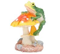 Tnfeeon Estatuas Al Aire Libre Decoración de Patio Al Aire Libre a Prueba de Agua Resistente a la Intemperie Estatua de Césped Paisaje Decoración del Porche del Hogar Adornos de Animales de Setas de