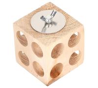 Tnfeeon Estimula el Comportamiento de Búsqueda de Alimento, Juguete de Madera de Abeto para Pájaros para Periquitos, Juguete para Masticar y Triturar para Agapornis y Cacatúas, 7 Cm (6cm)