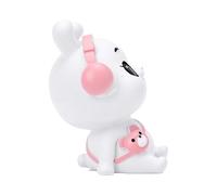 Tnfeeon Figura de Animal, Decoración de Salpicadero de Resina, Adorno Compacto para Consola Central, Textura Densa, Tamaño de 2,5 Pulgadas para Coche, Oficina, Escritorio, Estantería, Regalo (Conejo)