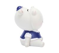 Tnfeeon Figura de Animal, Decoración de Salpicadero de Resina, Adorno Compacto para Consola Central, Textura Densa, Tamaño de 2,5 Pulgadas para Coche, Oficina, Escritorio, Estantería, Regalo