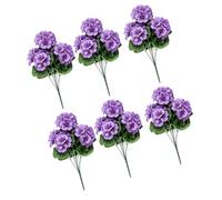 Tnfeeon Flores de Seda para Exterior Paquete de 6, Ramo Resistente a UV