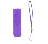 Tnfeeon Funda Protectora de Silicona para Mando a Distancia, Funda de Silicona Lavable para Fire TV Stick Lite, Diseño Compatible con Cables, Entretenimiento (Conjunto Morado)