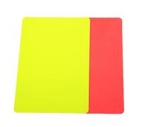 Tnfeeon Fútbol Red y Yellow Cart-Long-Herramienta de árbitro SLASTING para partidos de fútbol - PVC Material - Adecuado para árbitros y aficionados al deporte