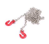 Tnfeeon Ganchos de Remolque de Metal RC, Accesorio de Cadena Realista para Modelos SCX10 D90 HILUX Wraith CC01 con Tornillos M2 X 8 Mm, Ideal para Entusiastas de los Rastreadores RC Que