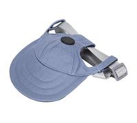 Tnfeeon Gorra de Béisbol para Perros, Sombrero Ajustable con Hebilla y Aberturas para Orejas y Ojos, Diseño Ligero con Visera for Comodidad Uso Diario de Mascotas (S)