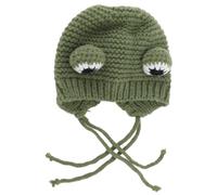 Tnfeeon Gorro de Punto para, Gorro de Invierno de Poliéster Suave para Mascotas Pequeñas, Bonito Diseño para Gatos y Perros en Climas Fríos (Green)