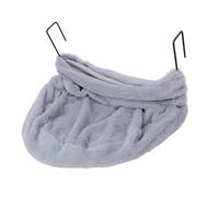 Tnfeeon Hamaca Colgante para Gatos de Felpa Acogedora para Mascotas pequeñas: Cama para Gatos Que Ahorra Espacio con Tela Suave, Ideal para de Interior Que Buscan un Retiro Cómodo (Grey)