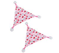 Tnfeeon Hamaca para Reptiles, Tela Suave, Triángulo, No Tóxico, Lavable a Máquina, Jaula para Mascotas Pequeñas, Accesorios para Dragones Barbudos, Lagartos y Hámsteres (Rosa Fresa Talla S)