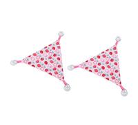 Tnfeeon Hamaca para Reptiles, Tela Suave, Triángulo, No Tóxico, Lavable a Máquina, Jaula para Mascotas Pequeñas, Accesorios para Dragones Barbudos, Lagartos y Hámsteres (Rosa Fresa Talla M)